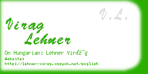 virag lehner business card